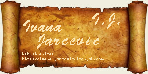 Ivana Jarčević vizit kartica